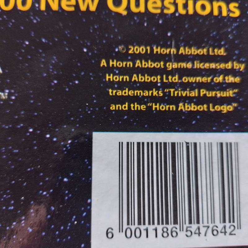 Trivial Pursuit - All New South African Edition 2001 Horn & Abbot