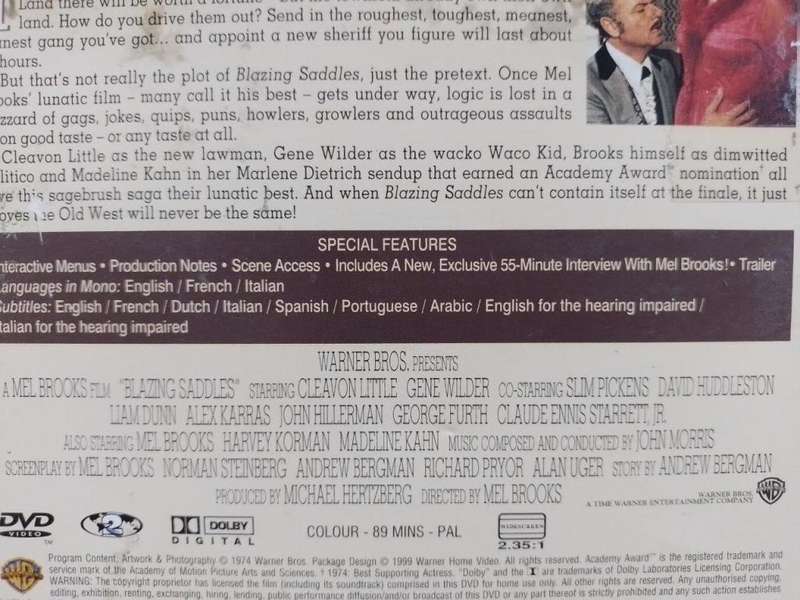 DVD - Mel Brooks Blazing Saddles