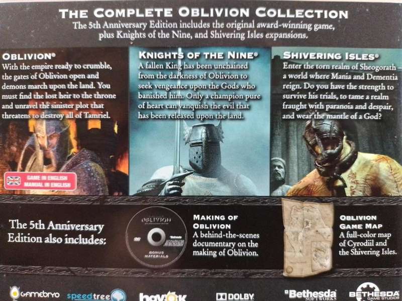 PS3 - The Elder Scrolls IV Oblivion 5th Anniversary Edition