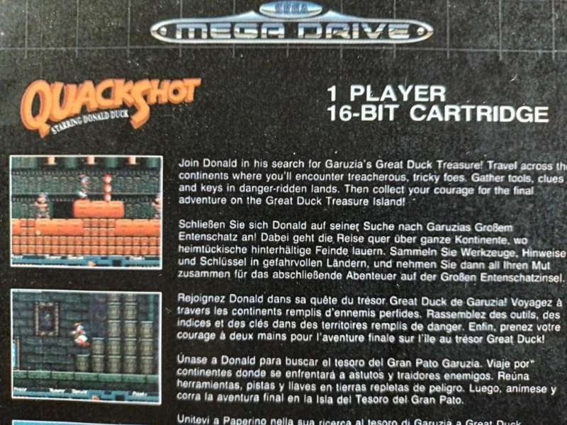 Sega Mega Drive - Quackshot starring Donald Duck