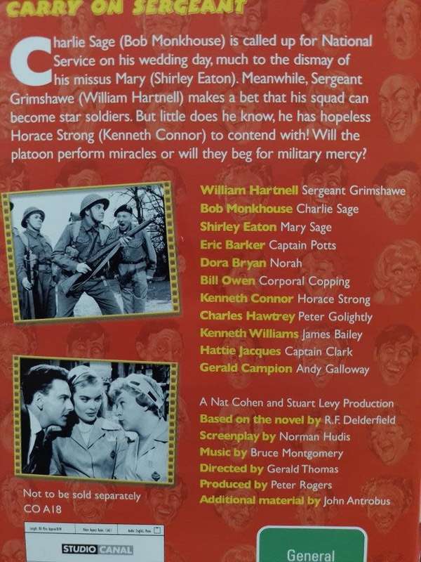 DVD - Carry On Sergeant