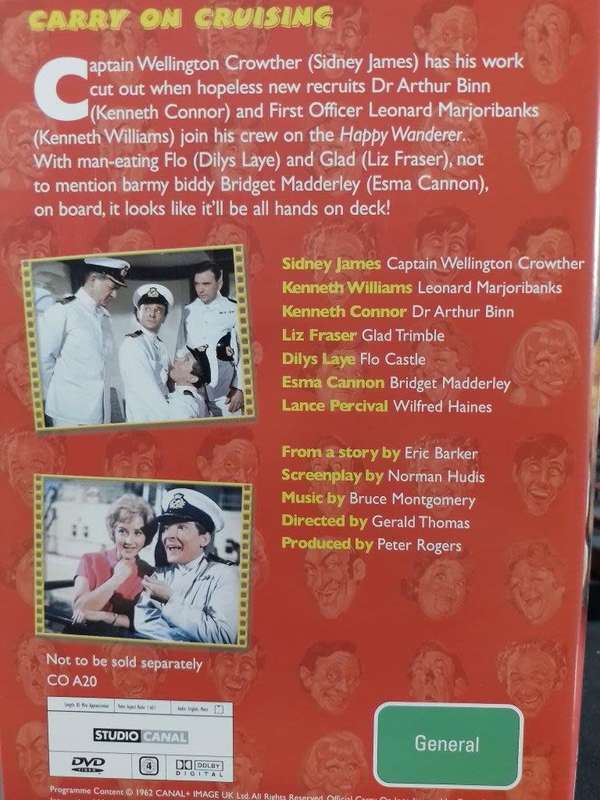 DVD - Carry On Cruising