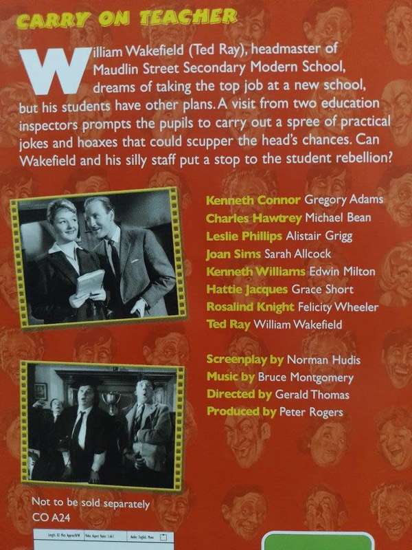 DVD - Carry On Teacher