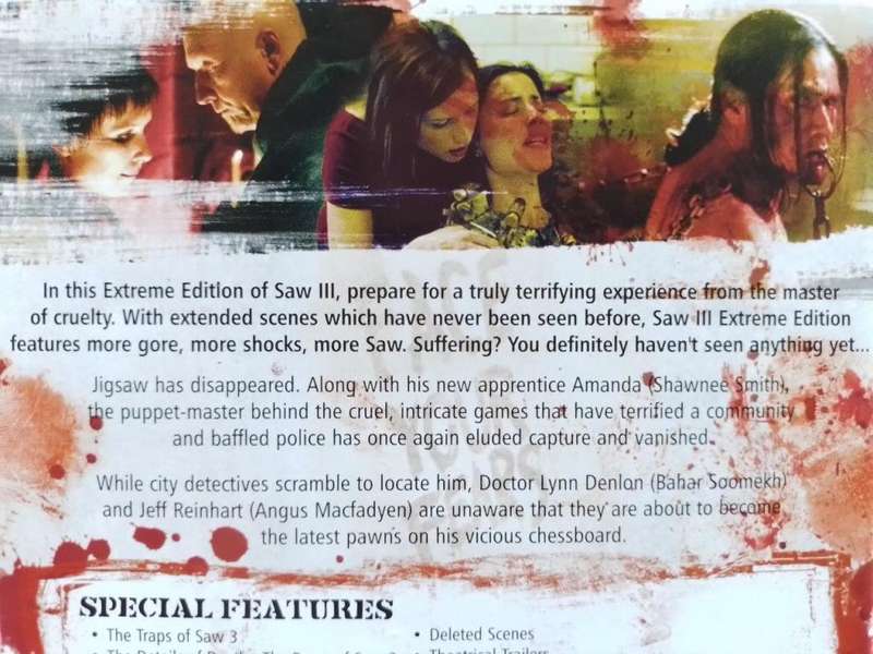 DVD - SAW III Extreme Edition