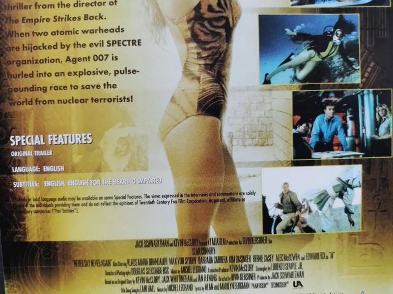 DVD - Never Say Never Again - Sean Connery James Bond
