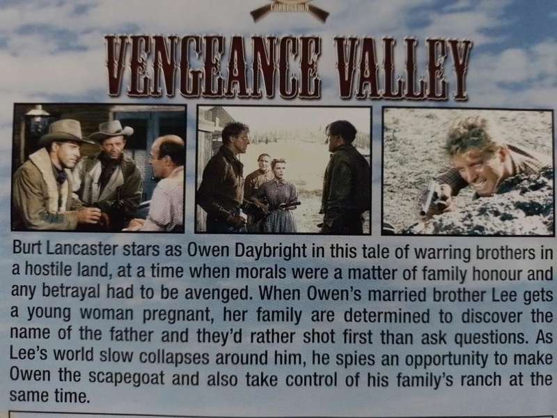 DVD - Vengeance Valley Burt Lancaster
