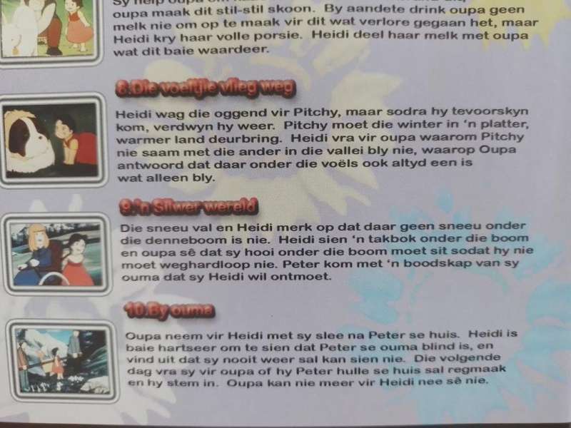 DVD - Heidi (Afrikaans) Episodes 6 - 10