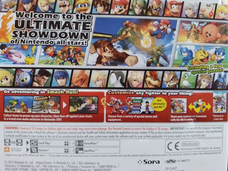 Nintendo 3DS - Super Smash Bros
