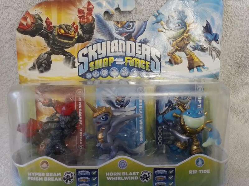 SKYLANDERS - Swap Force - Hyper Beam Horn Blast Whirlwind Riptide