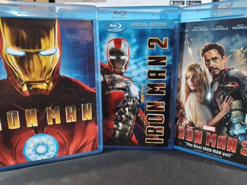 Blu-ray - Iron Man 1, 2 + 3