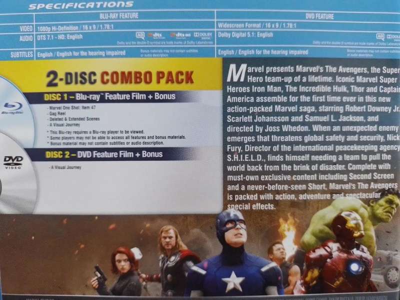 Blu-ray - Marvel Avengers (Blu Ray + Dvd)