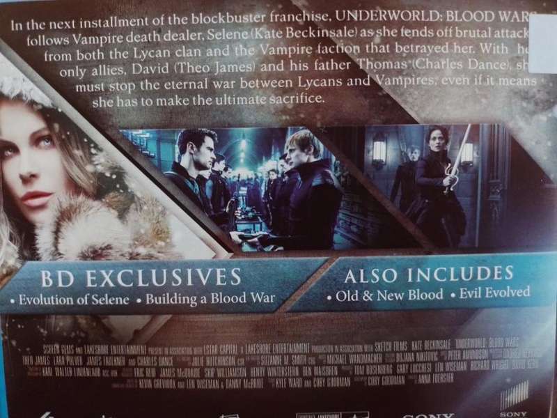 Blu-ray - Underworld Blood Wars