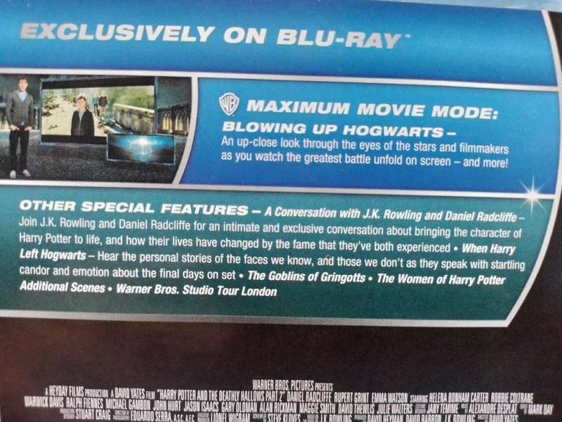 Blu-ray - Harry Potter and The Deathly Hallow Part 2