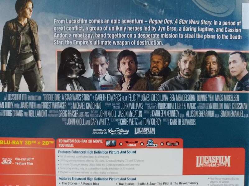 Blu-ray3D - Rogue One A Star Wars Story Blu-ray3D + Blu-ray