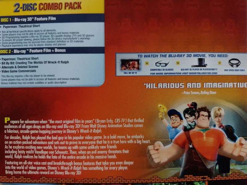 Blu-ray3D - Wreck it Ralph Blu-ray3D + Blu-ray