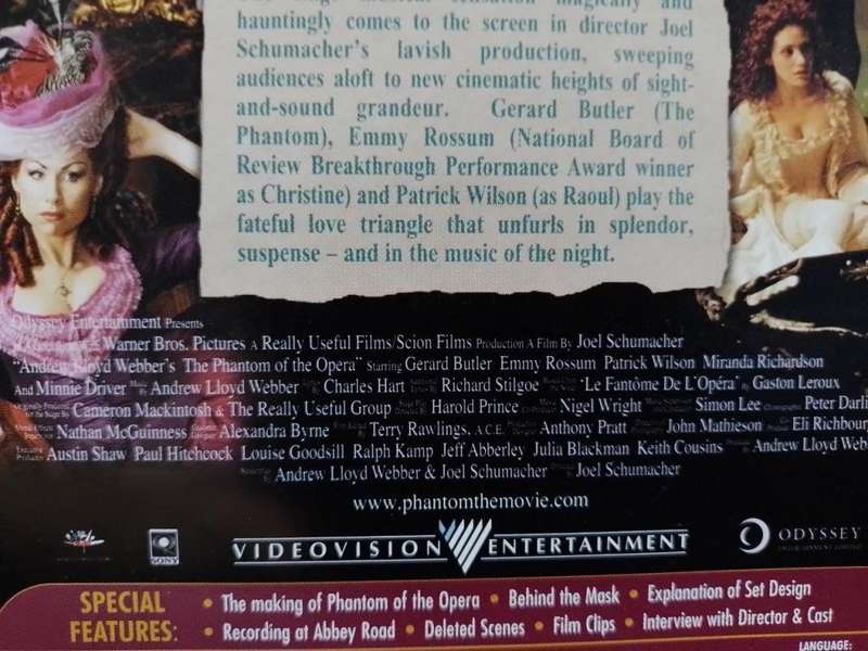 DVD - The Phantom of the Opera (2 Disc Special Edition)