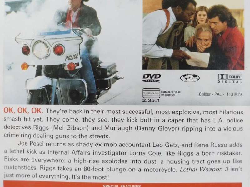 DVD - Lethal Weapon 3