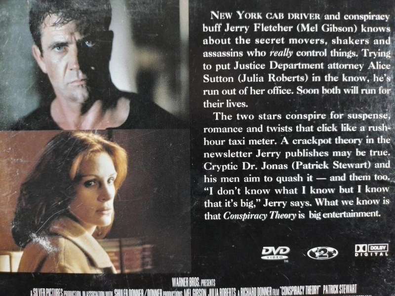 DVD - Conspiracy Theory - Mel Gibson Julia Roberts