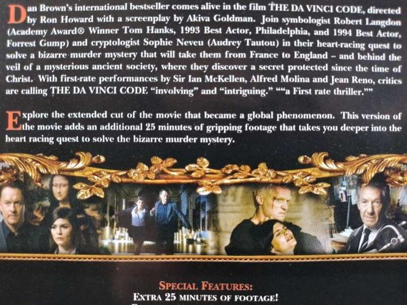DVD - The DaVinci Code (2 Disc Extended Cut)