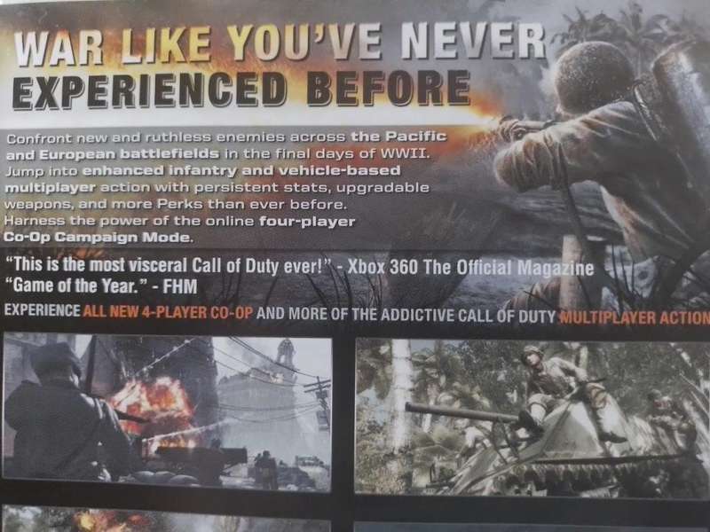 Xbox 360 - Call of Duty World At War - Classics