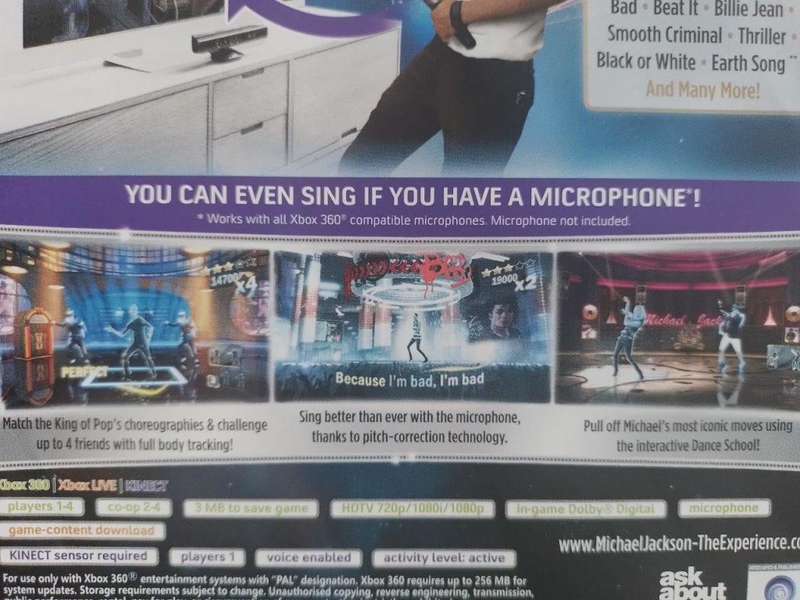 Xbox 360 - Michael Jackson The Experience (Requires Kinect Sensor)