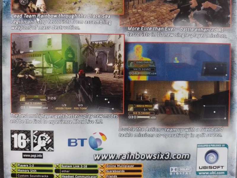 Xbox - Tom Clancy's Rainbow Six 3 Black Arrow