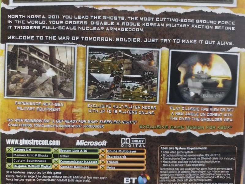 Xbox - Tom Clancy's Ghost Recon 2