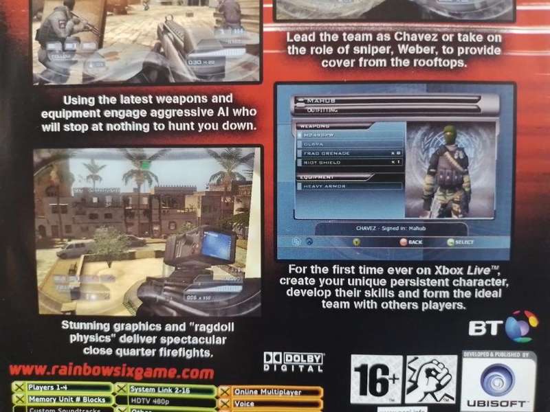 Xbox - Tom Clancy's Rainbow Six Lockdown