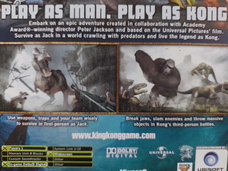 Xbox - Peter Jackson's King Kong The Official Game of The Movie