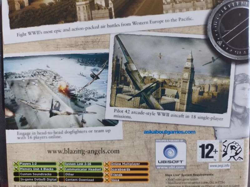 Xbox - Blazing Angels Squadrons Of WWII