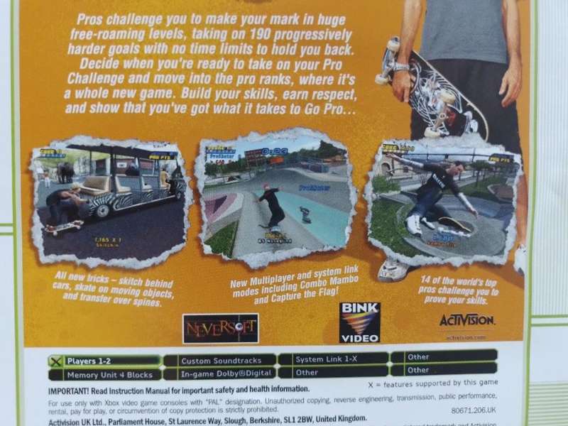 Xbox - Tony Hawk's Pro Skater 4