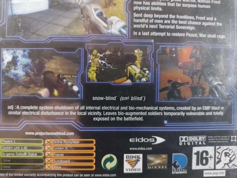 Xbox - Project Snowblind (New Sealed)