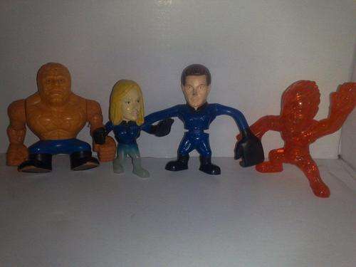 Job Lot Fantastic 4 Figurines. Marvel 2007 +-9cm tall