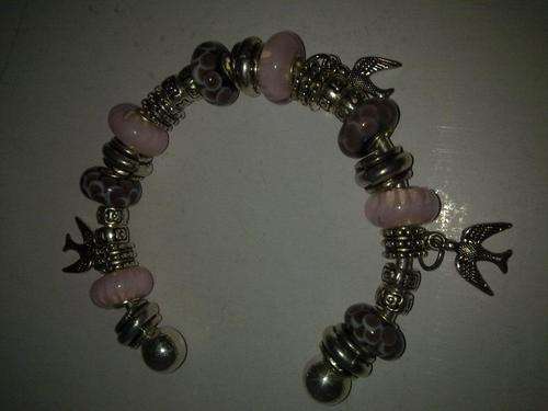 Pandora bead and charm bracelet