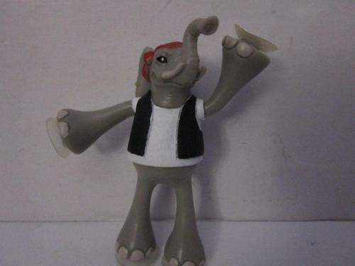 Pirate Rubber Elephant +- 10cm Tall Moveable