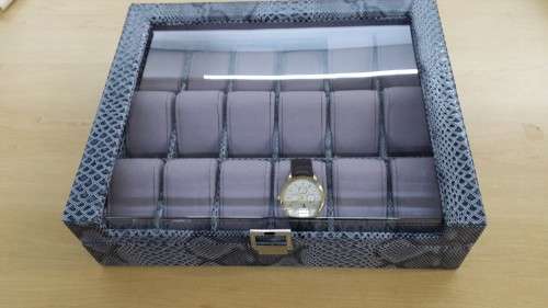 *special*18Blocks Watch box/Storage PU Leather Made