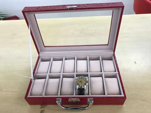 12 Blocks watch box /watch storage PU Leater