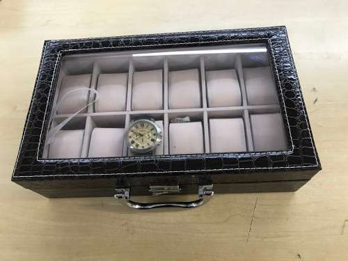 12 Blocks watch box /watch storage PU Leater