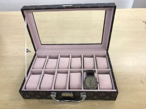 12 Blocks / Slot watch box /watch storage Design Brand PU Leater
