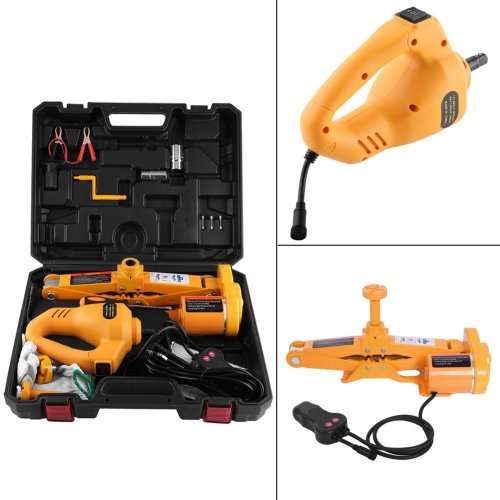 Automotive Electric Car Jack, 3 Ton 12V DC Scissor Lift Jacks Electric Jack Lifting Kit