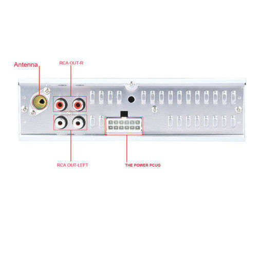 Car Stereo Audio 1#DIN In-Dash Aux Input FM Receiver SD USB MP3 WMA Radio Player