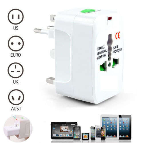 Universal Power Plug Adapter Electric Converter US/AU/UK/EU International Socket
