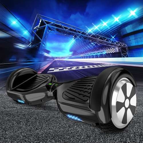 Self Balancing Scooter Motorized 2 Wheel Self Hover Balance Board With Bluetooth Speaker Red