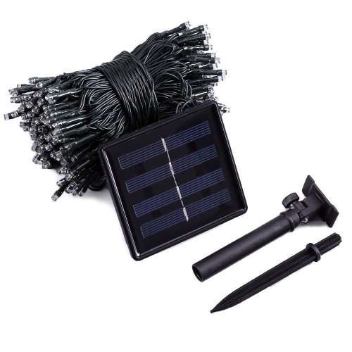 Solar String Lights 100 LED Fairy Christmas Lights-warm white