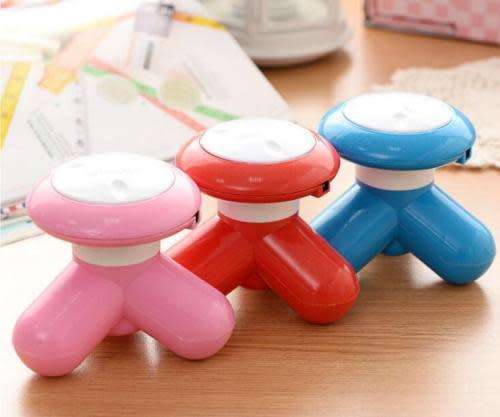 Mini Wave Vibrating Massager USB Battery Electric Handled Full Body Massager
