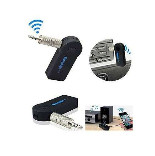 Handfree Car Bluetooth Music Receiver 3.5mm Streaming A2DP Wireless Auto AUX Audio Adapter With Mic