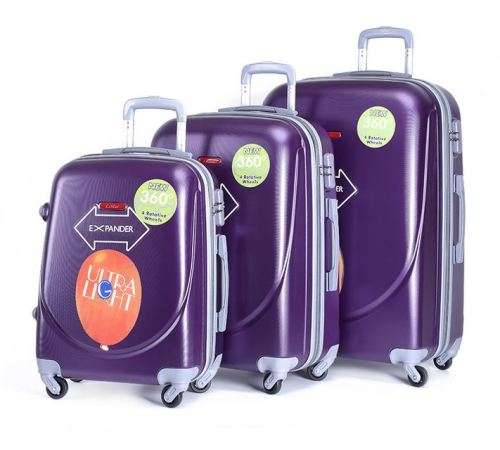 *special offer* Set of 3 Suitcases Travel Trolley Luggage,ABS with Universal Wheels Blue
