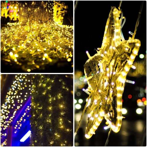 solar String Lights, 10M 100LED Outdoor String Lights, Waterproof Decorative String Lights