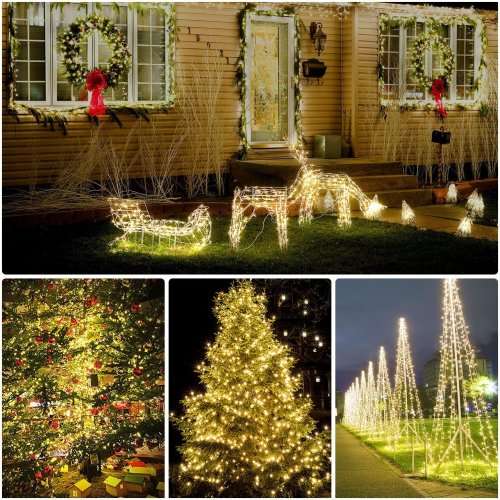 solar String Lights, 10M 100LED Outdoor String Lights, Waterproof Decorative String Lights
