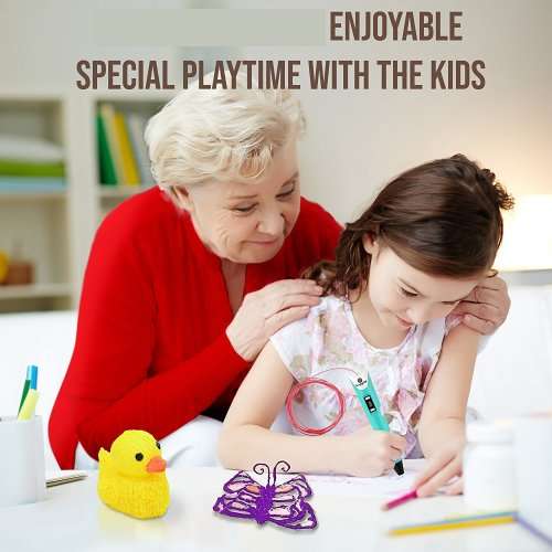 3D Pen Arts Professional 3D Doodler Printing Pen LED Display Non Toxic Gifts Toys